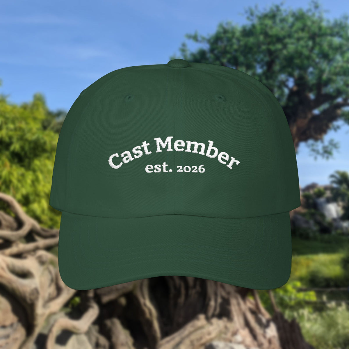 Embroidered Cast Member Hat with Customizable Year