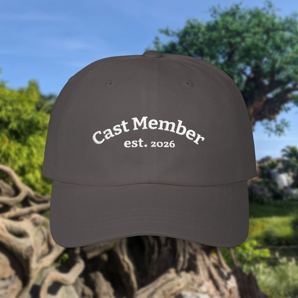 Embroidered Cast Member Hat with Customizable Year