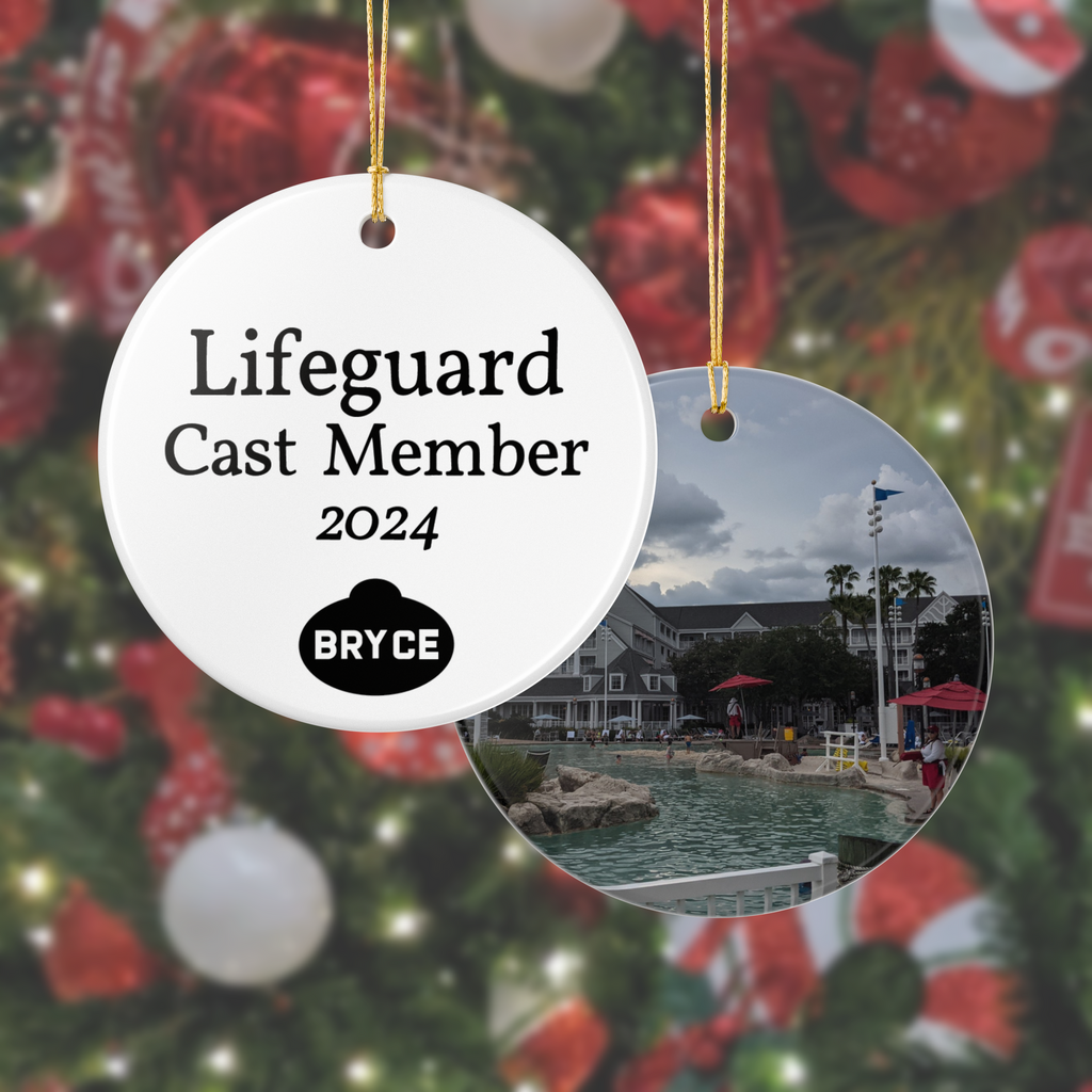 Customizable Cast Member Role/Year Ceramic Ornament