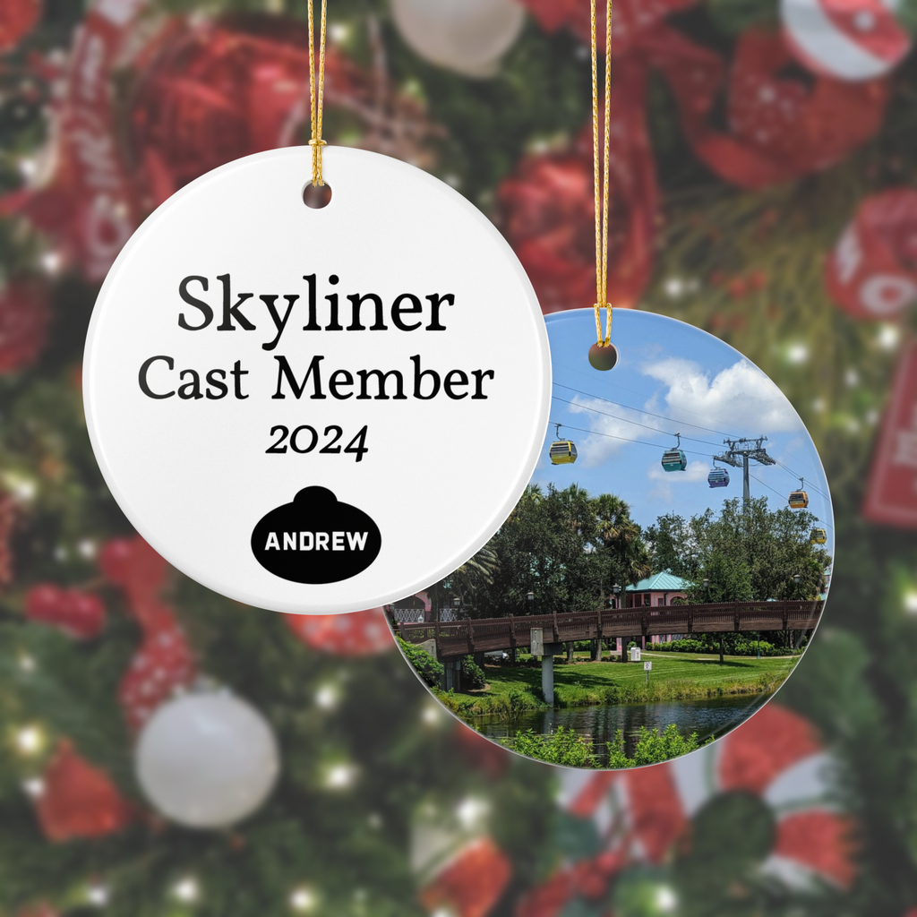 Customizable Cast Member Role/Year Ceramic Ornament