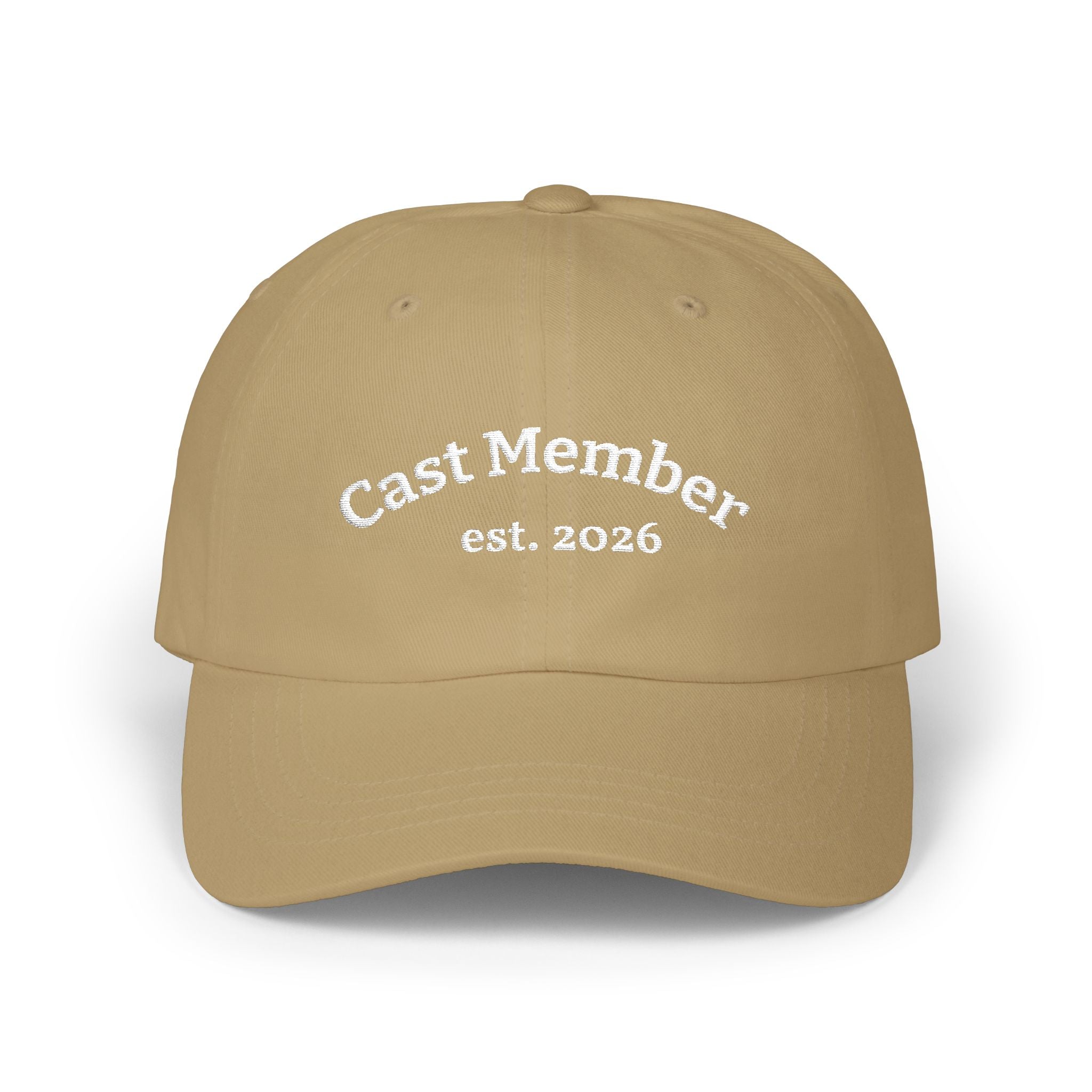 Embroidered Cast Member Hat with Customizable Year