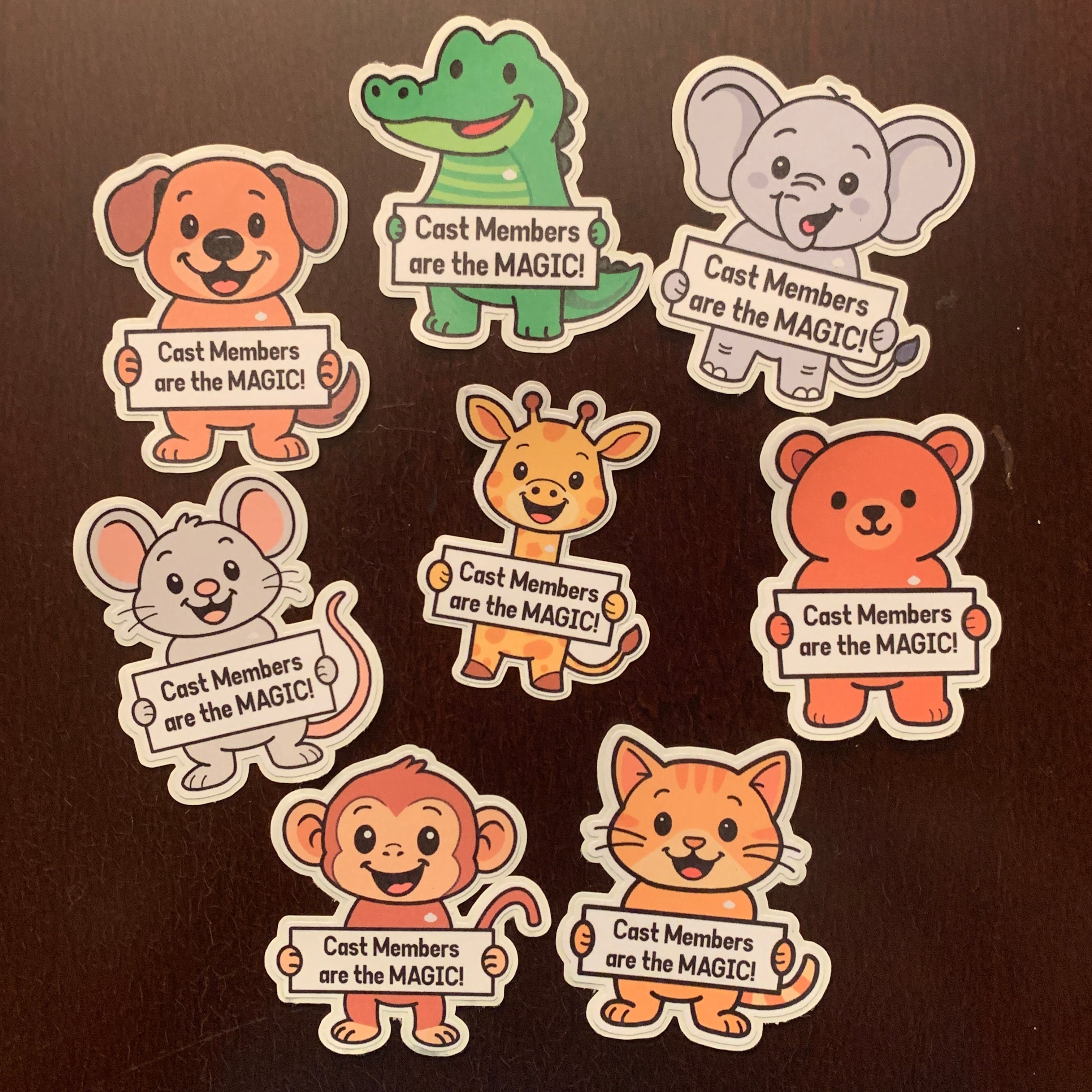 Cast Members are the Magic Animal Pixie Dust Stickers