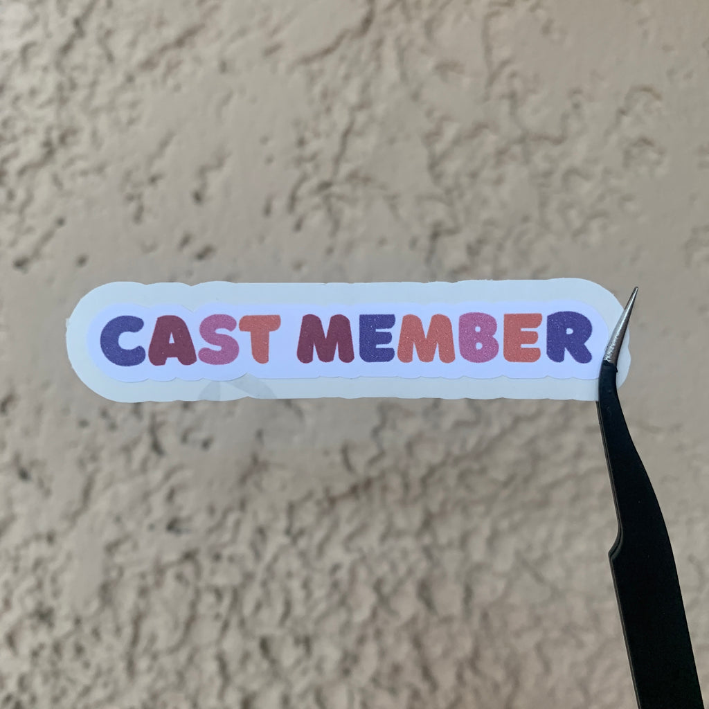 Colorful Cast Member Pixie Dust Stickers