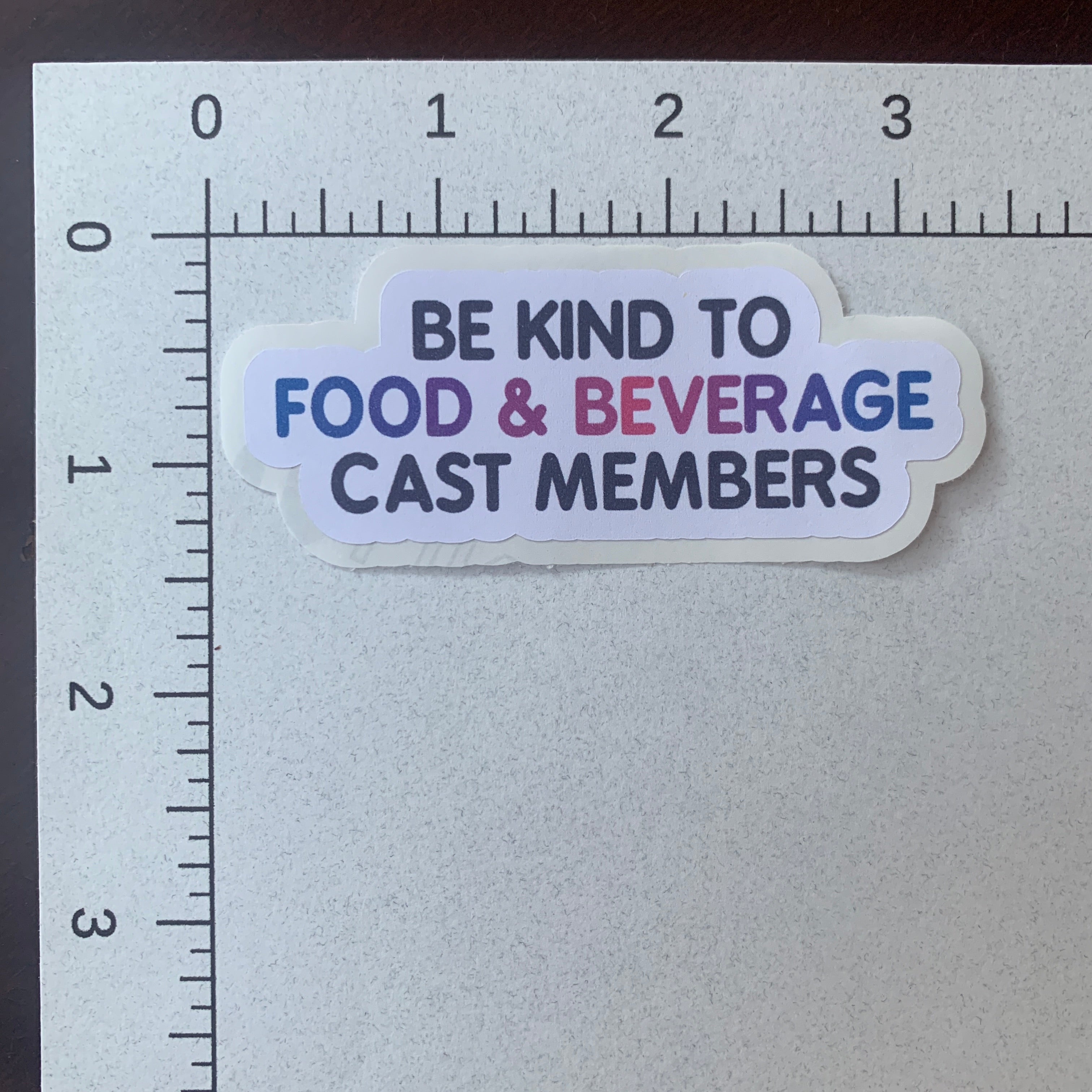 Be Kind To Cast Members Stickers