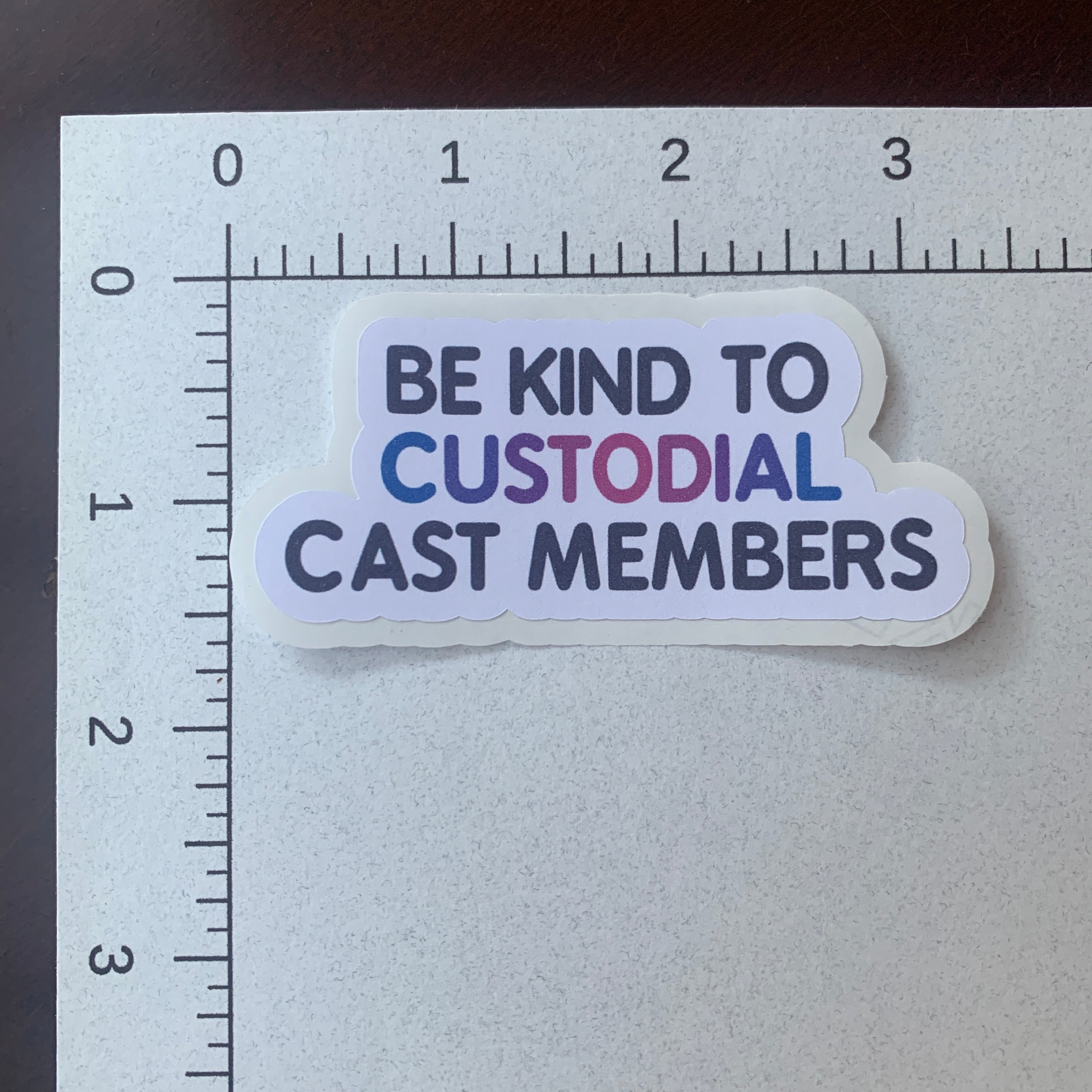 Be Kind To Cast Members Stickers