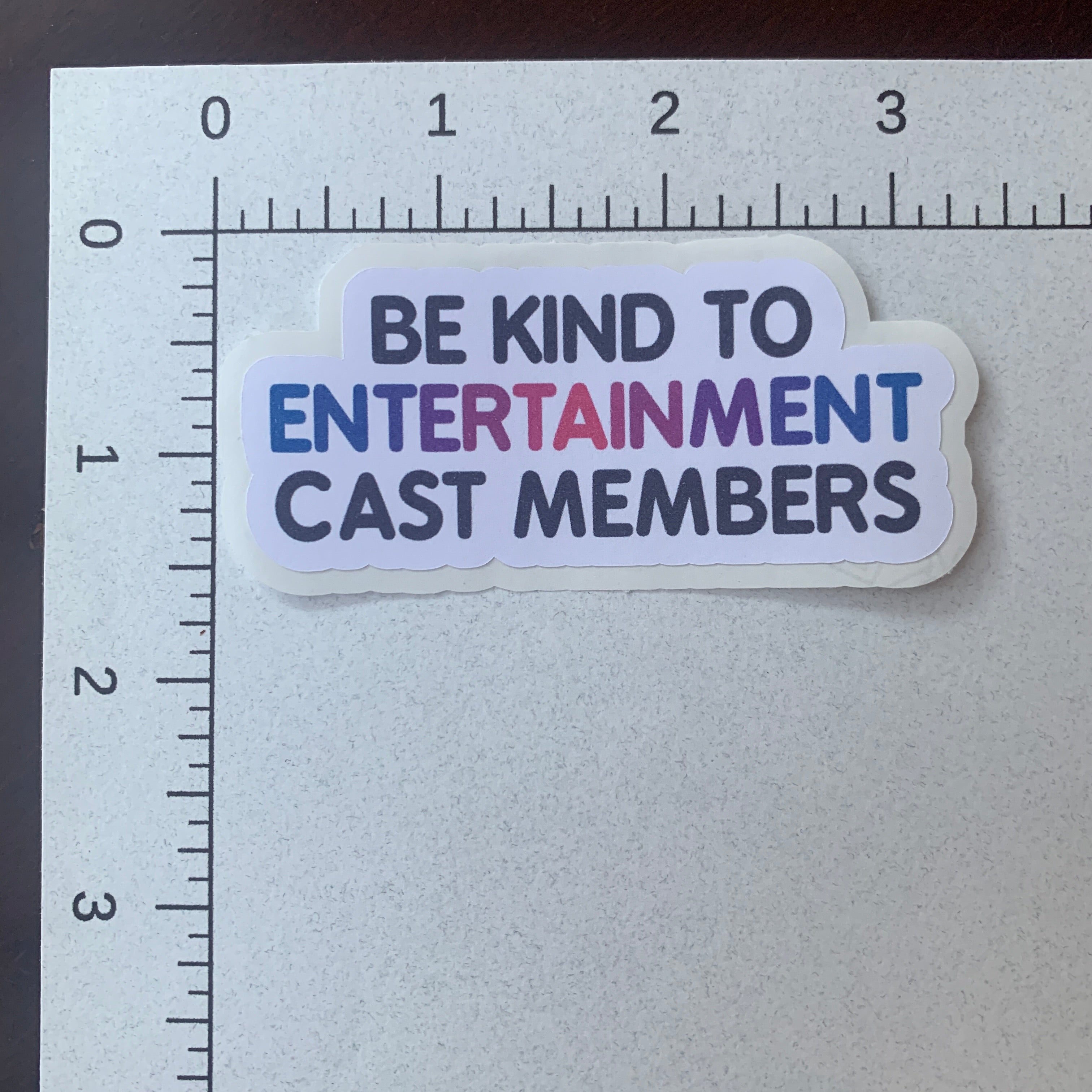 Be Kind To Cast Members Stickers