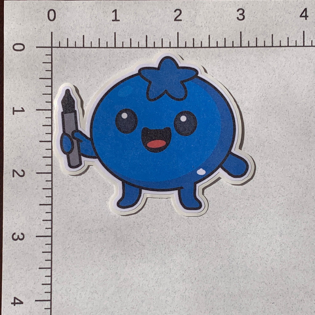 Blueberry Character Attendant Sticker