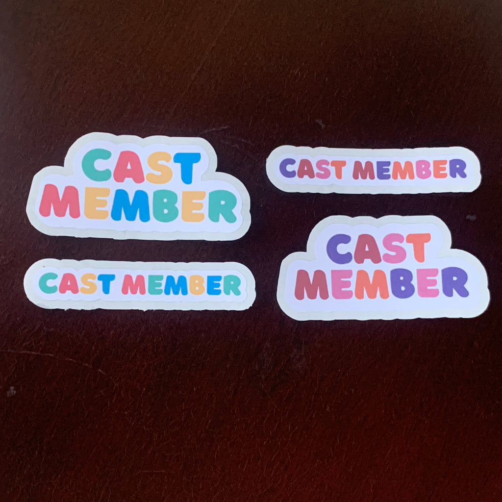 Colorful Cast Member Pixie Dust Stickers