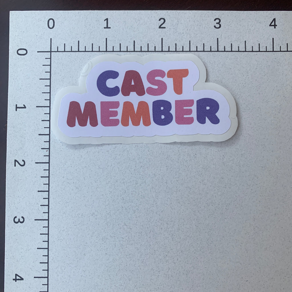 Colorful Cast Member Pixie Dust Stickers