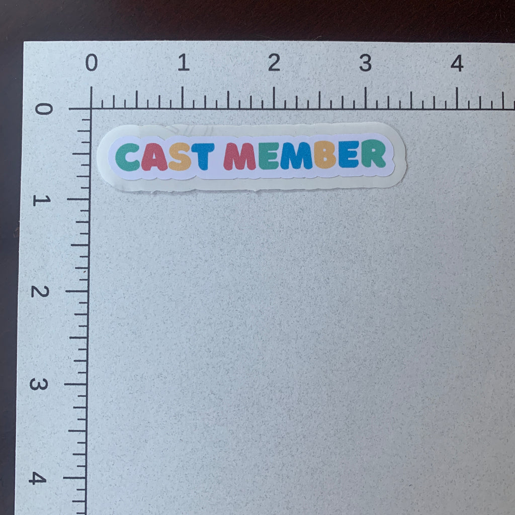 Colorful Cast Member Pixie Dust Stickers