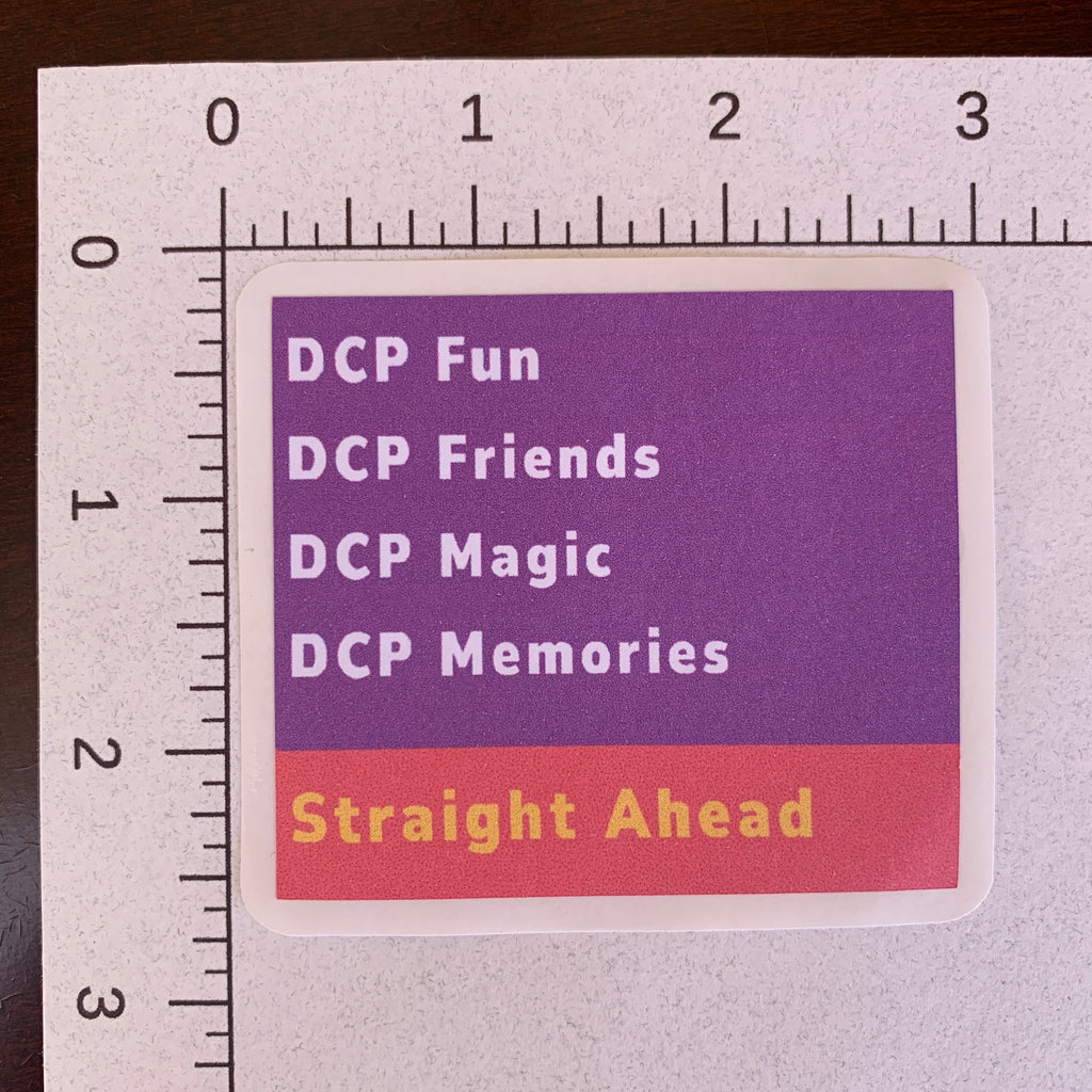 DCP Road Sign Sticker
