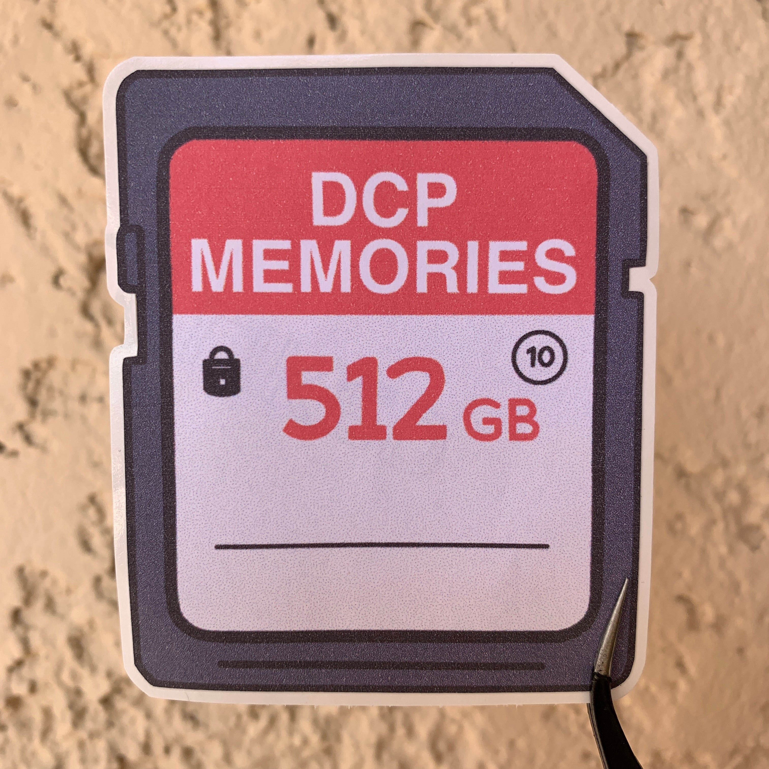 DCP SD Card Sticker