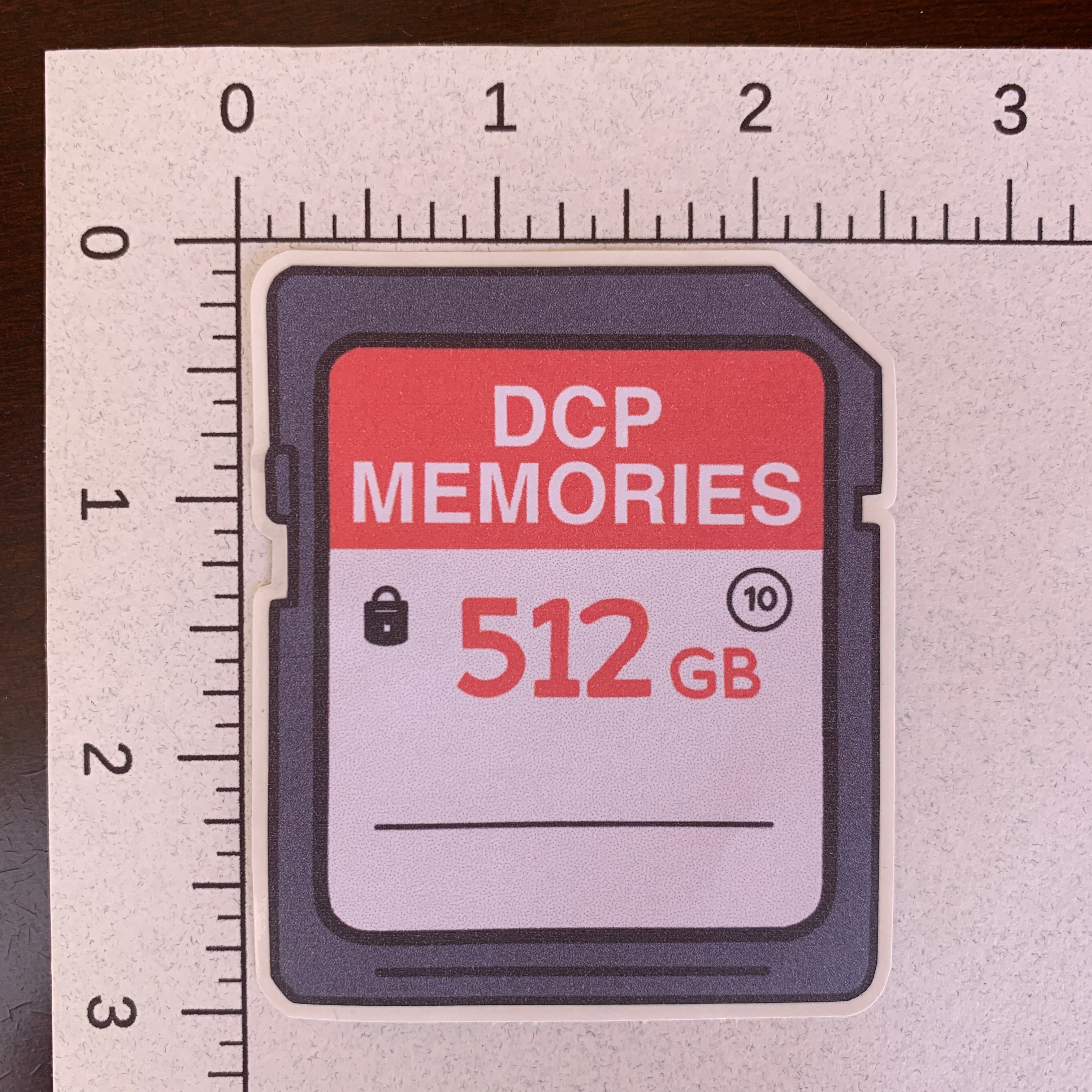 DCP SD Card Sticker