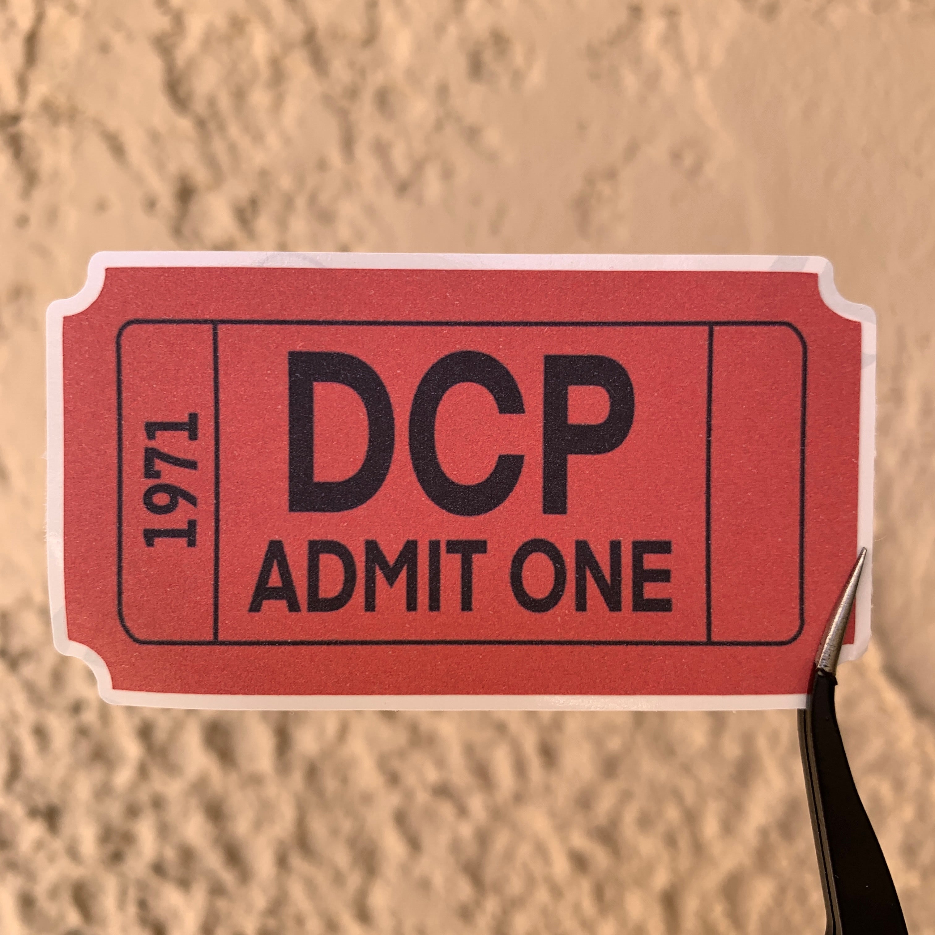 DCP Ticket Sticker
