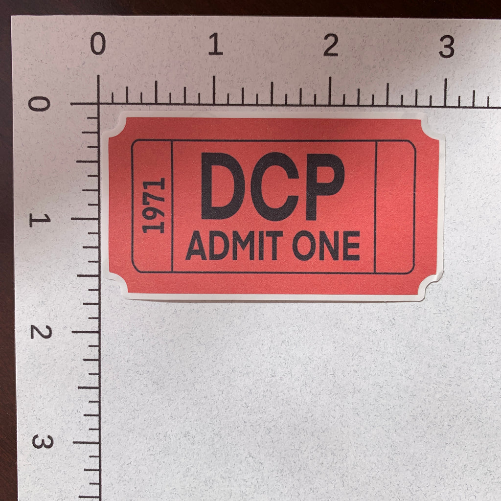 DCP Ticket Sticker