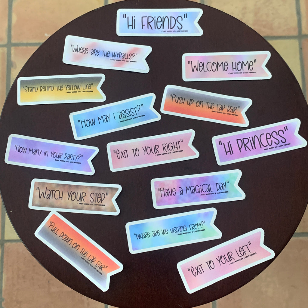 Daily Words of a Cast Member Stickers