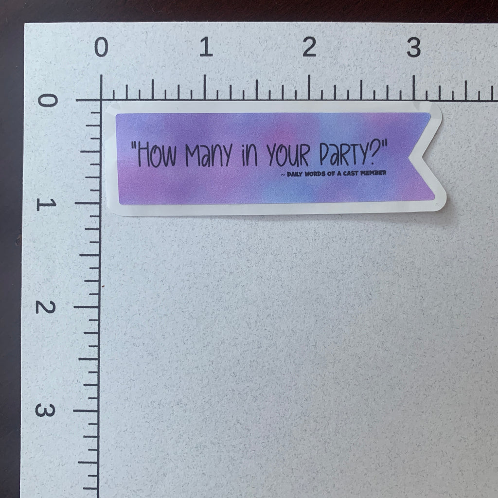 Daily Words of a Cast Member Stickers