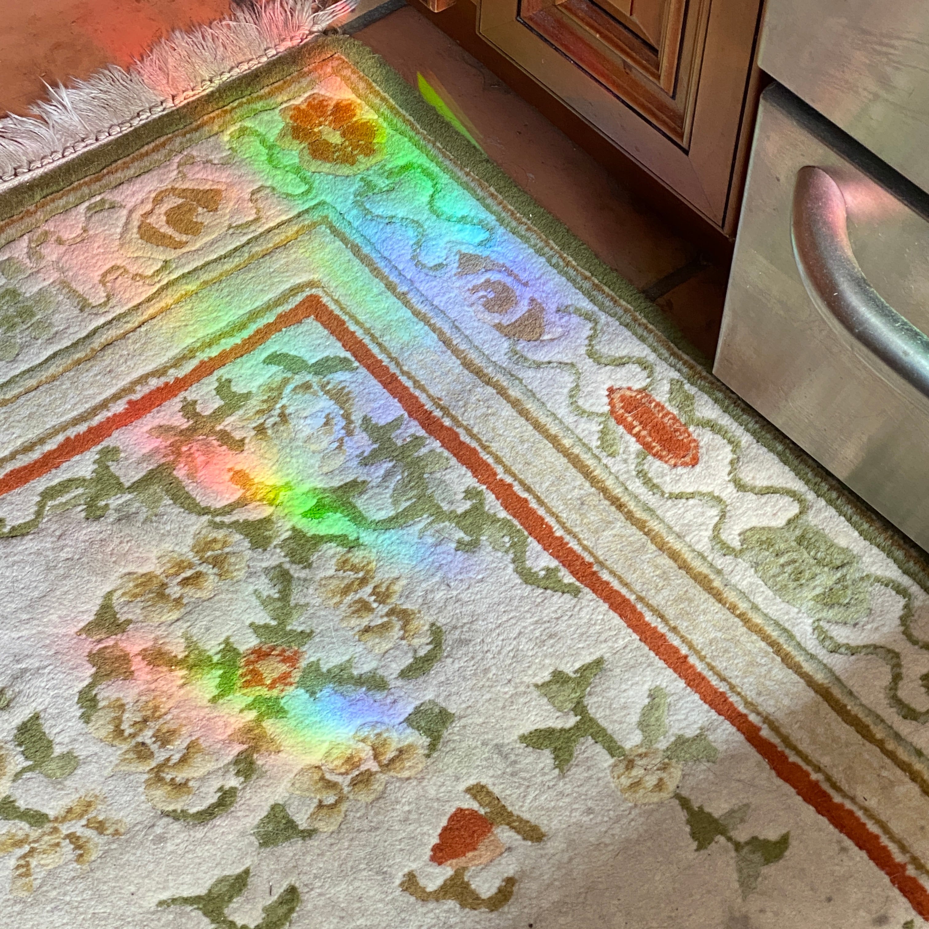 Cast Member Name Tag Rainbow Window Cling