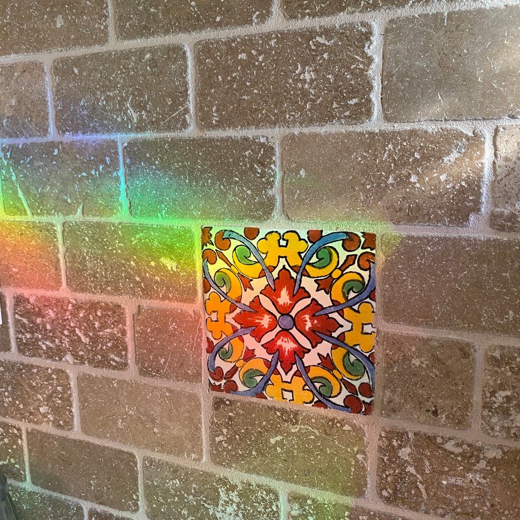 Cast Member Name Tag Rainbow Window Cling