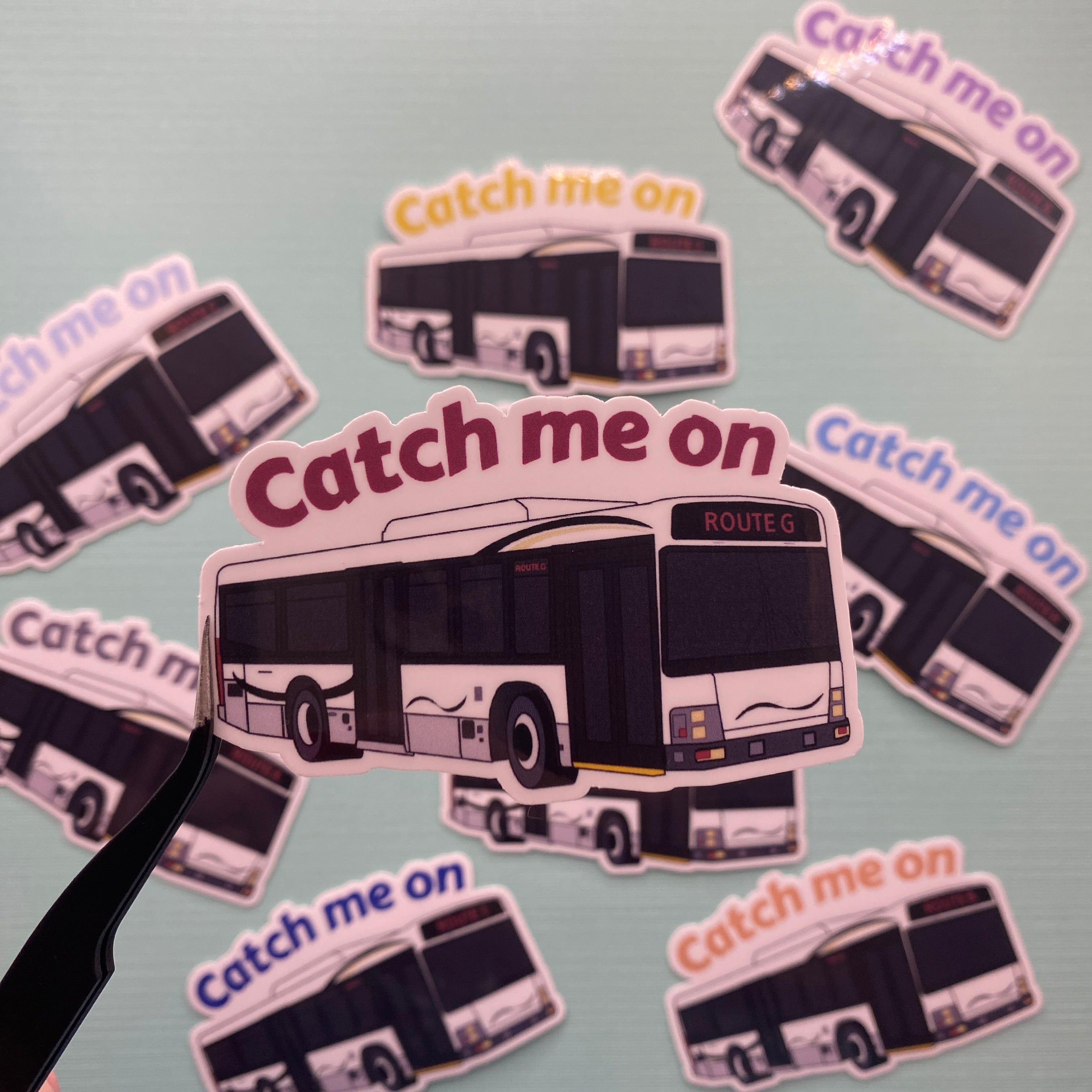 DCP Bus Route Stickers