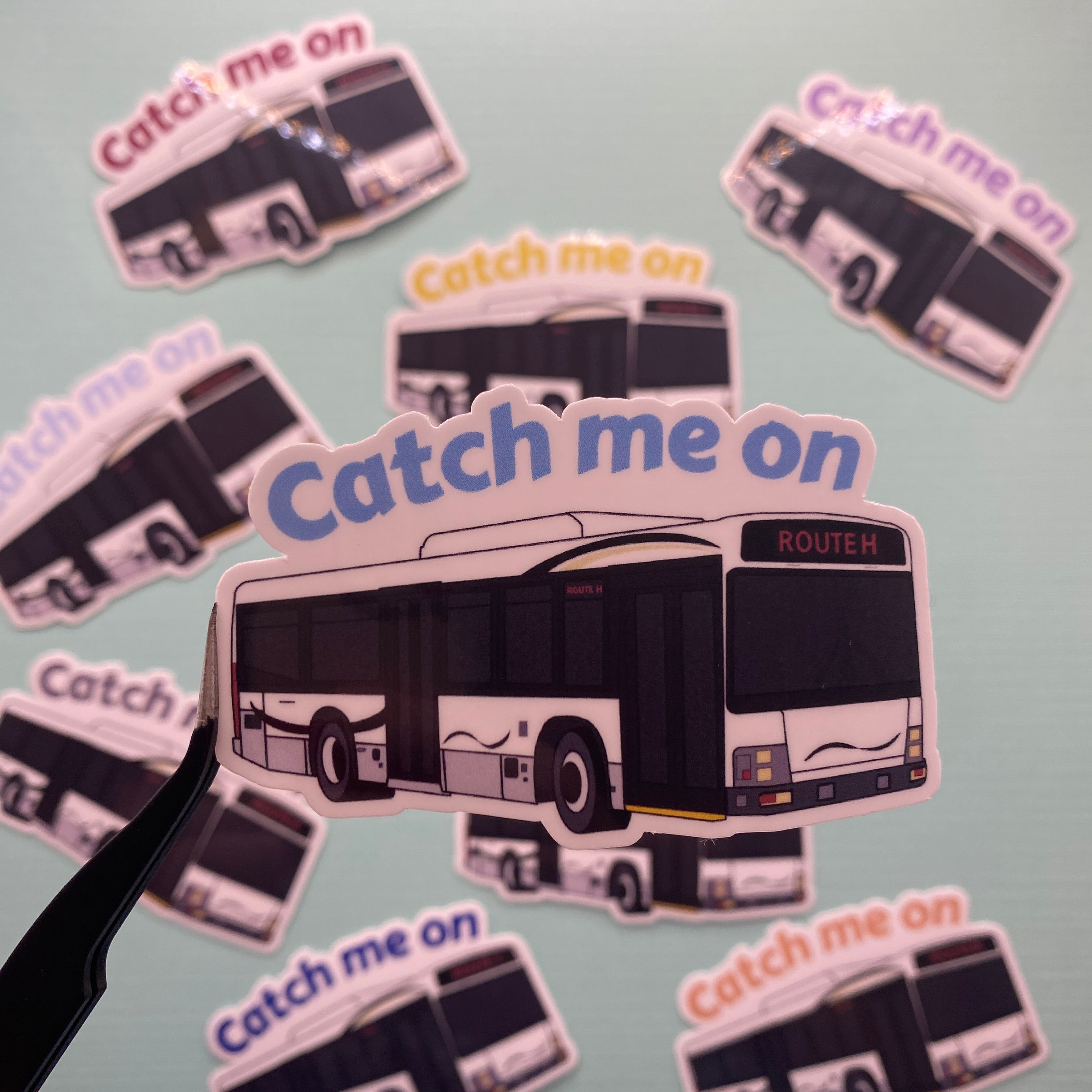 DCP Bus Route Stickers