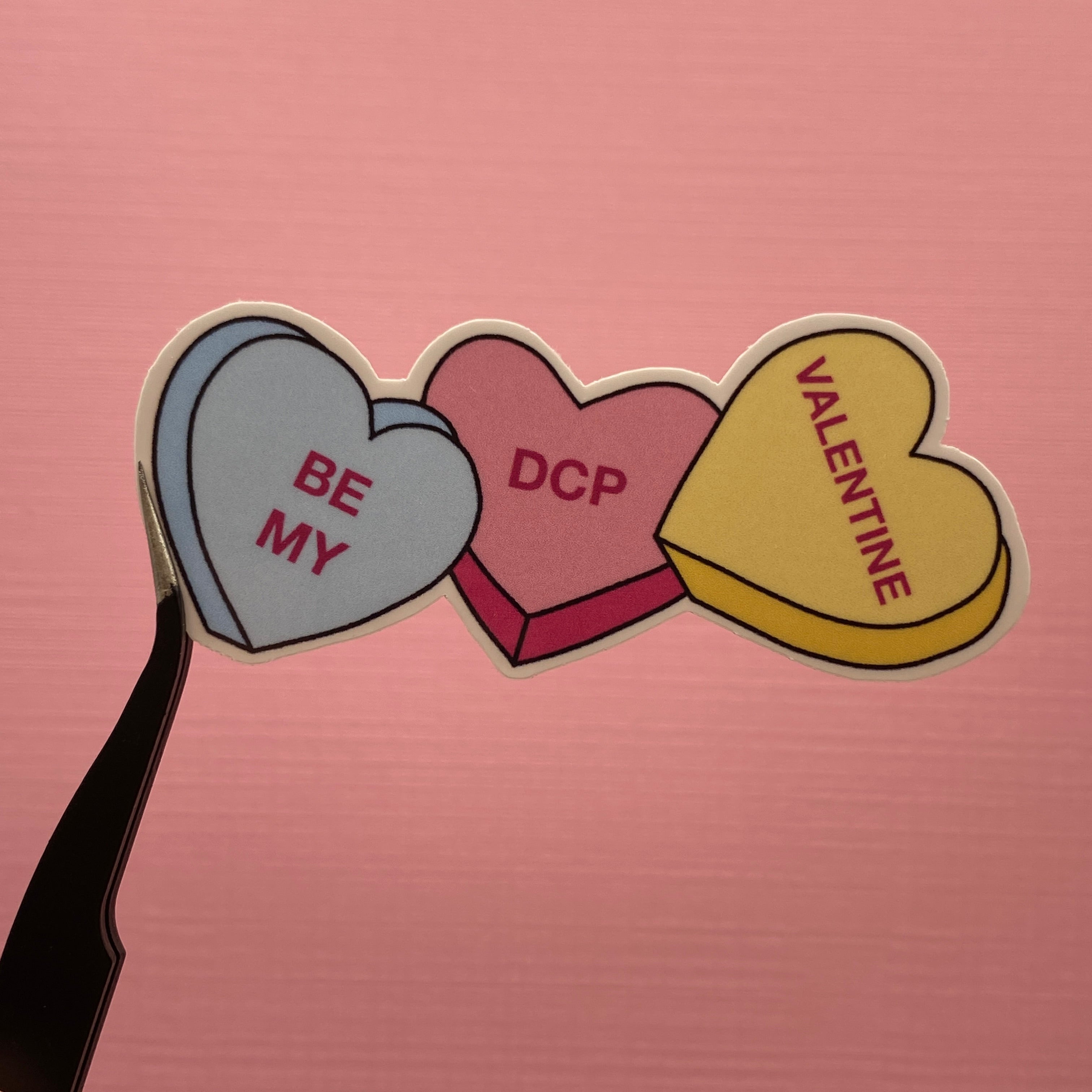 DCP Valentine Candy Heart Stickers
