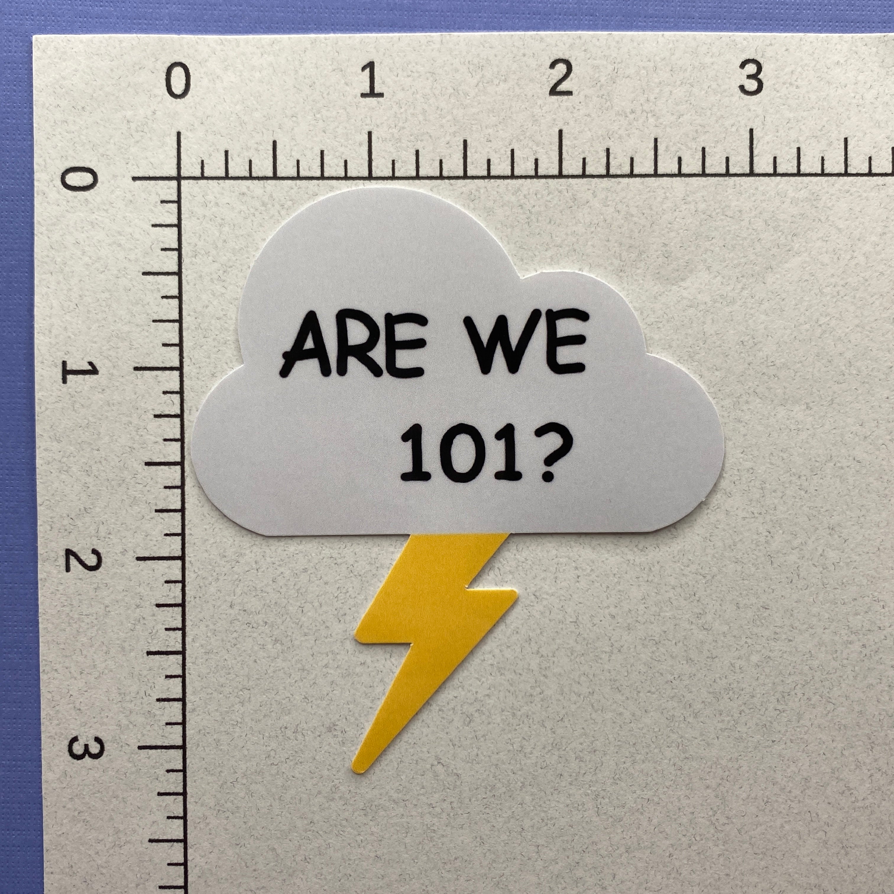 Are We 101? Sticker