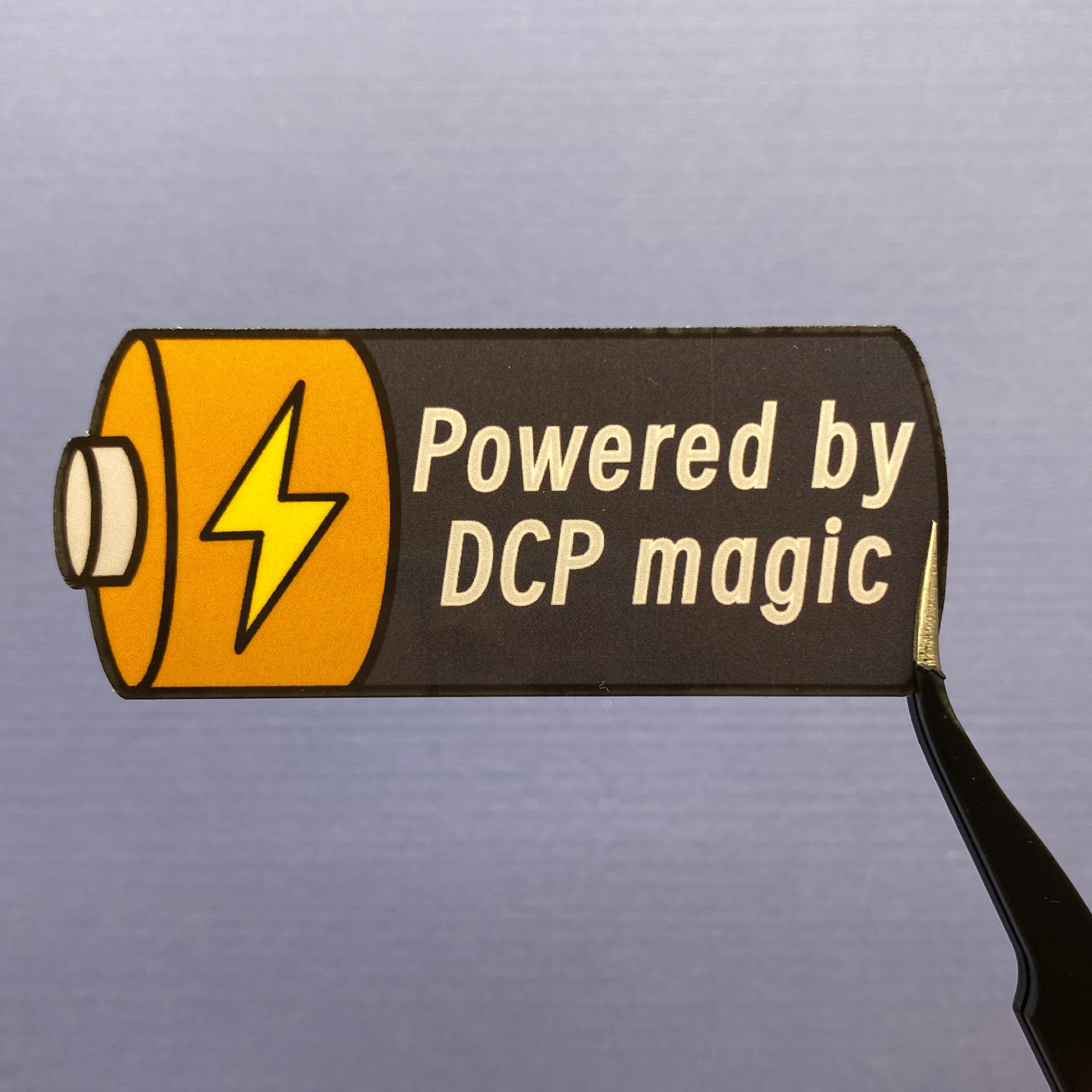 Powered By DCP Magic Sticker
