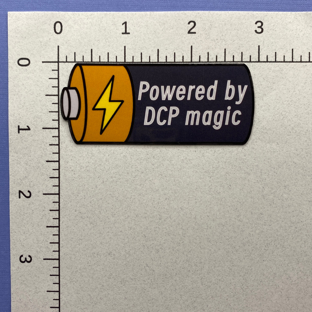 Powered By DCP Magic Sticker