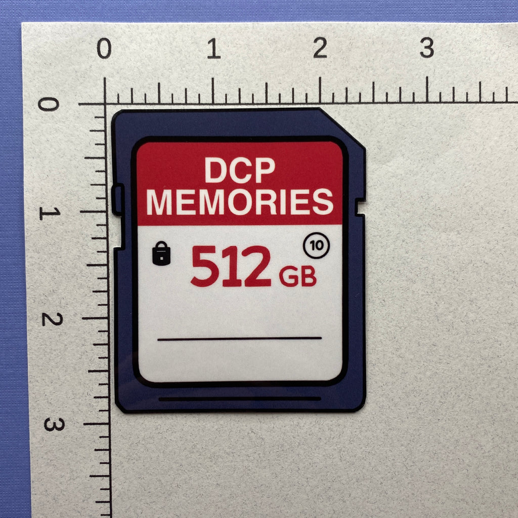 DCP SD Card Sticker