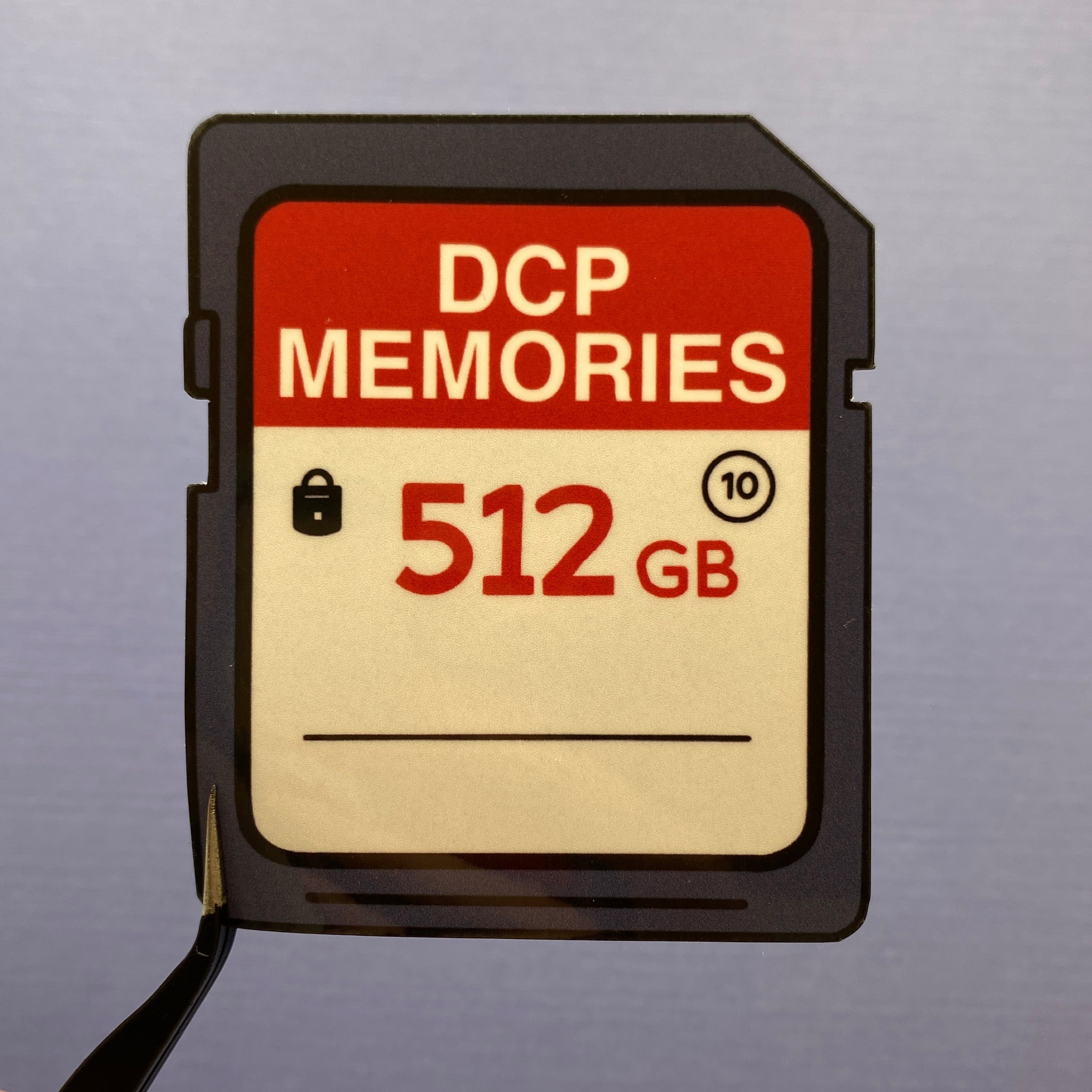 DCP SD Card Sticker