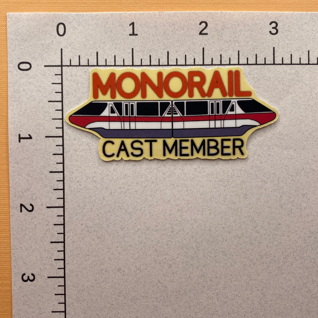 Monorail Cast Member Sticker