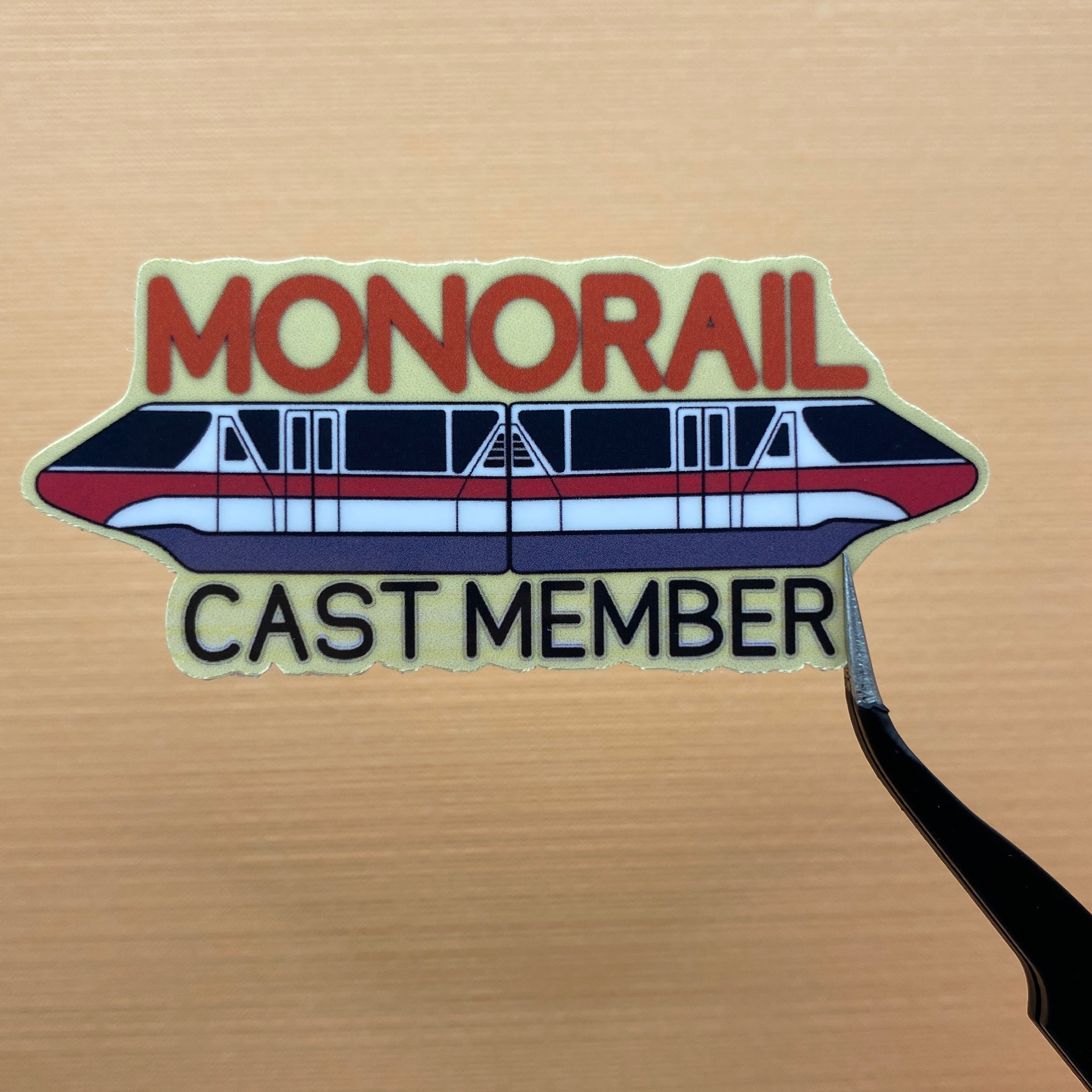 Monorail Cast Member Sticker