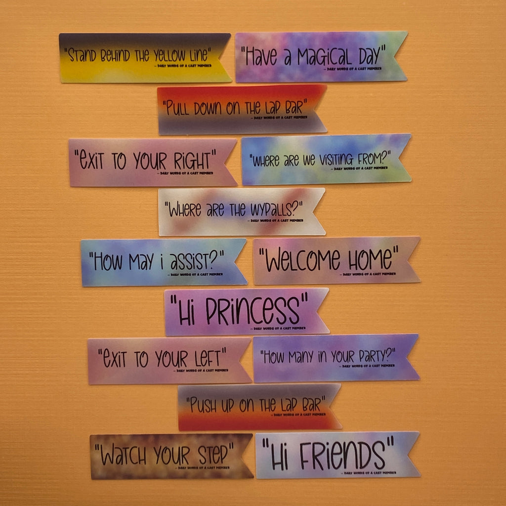 Daily Words of a Cast Member Stickers