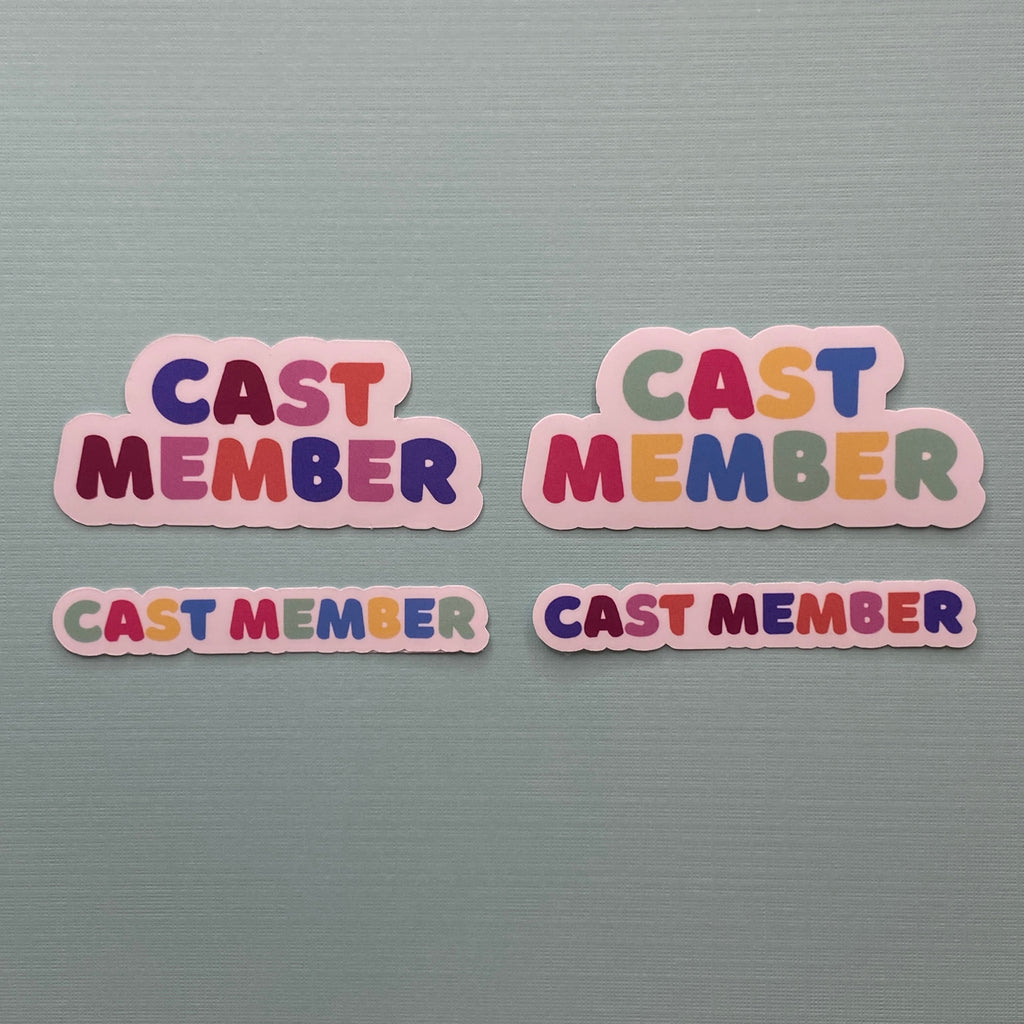 Colorful Cast Member Pixie Dust Stickers