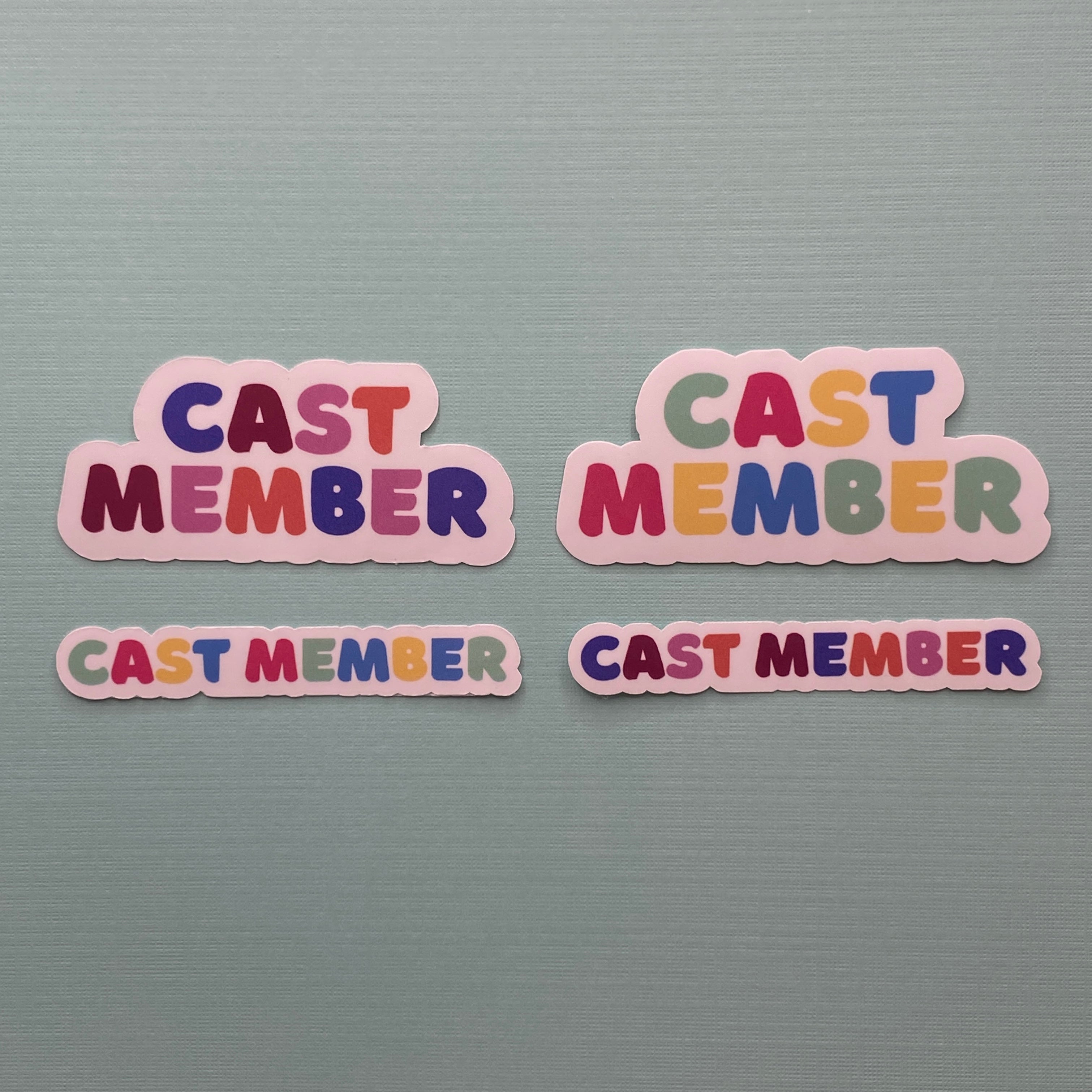 Colorful Cast Member Pixie Dust Stickers
