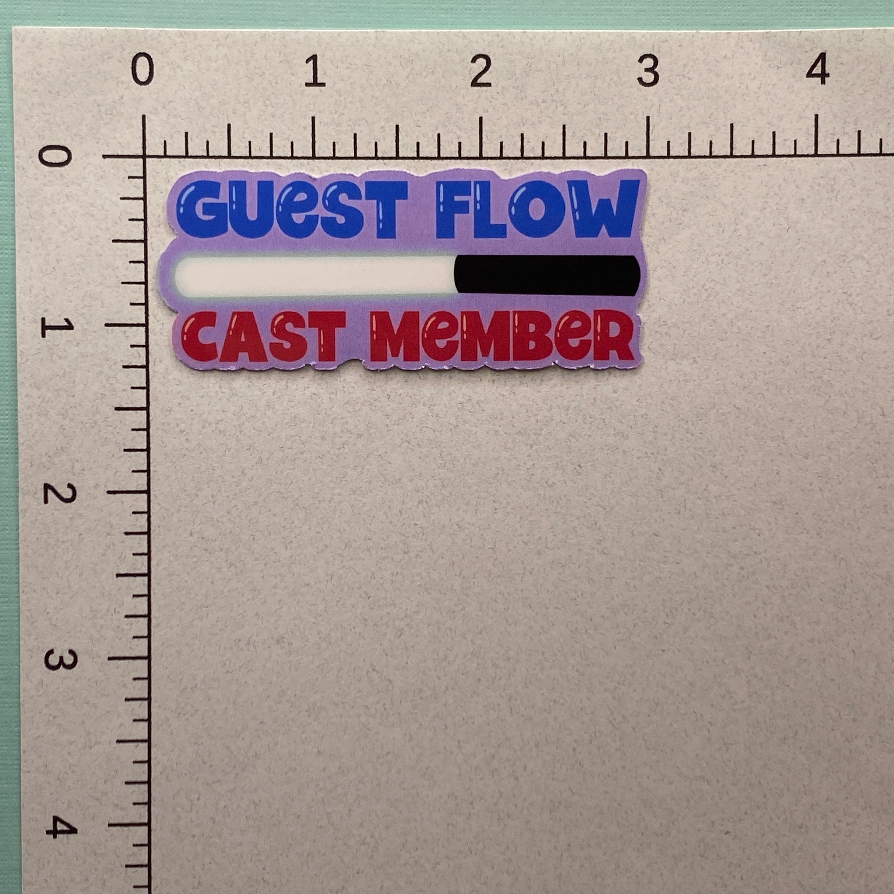 Guest Flow and Parade Audience Control Cast Member Sticker