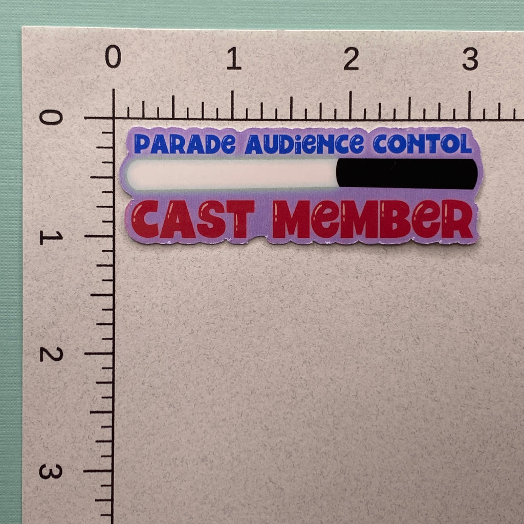Guest Flow and Parade Audience Control Cast Member Sticker