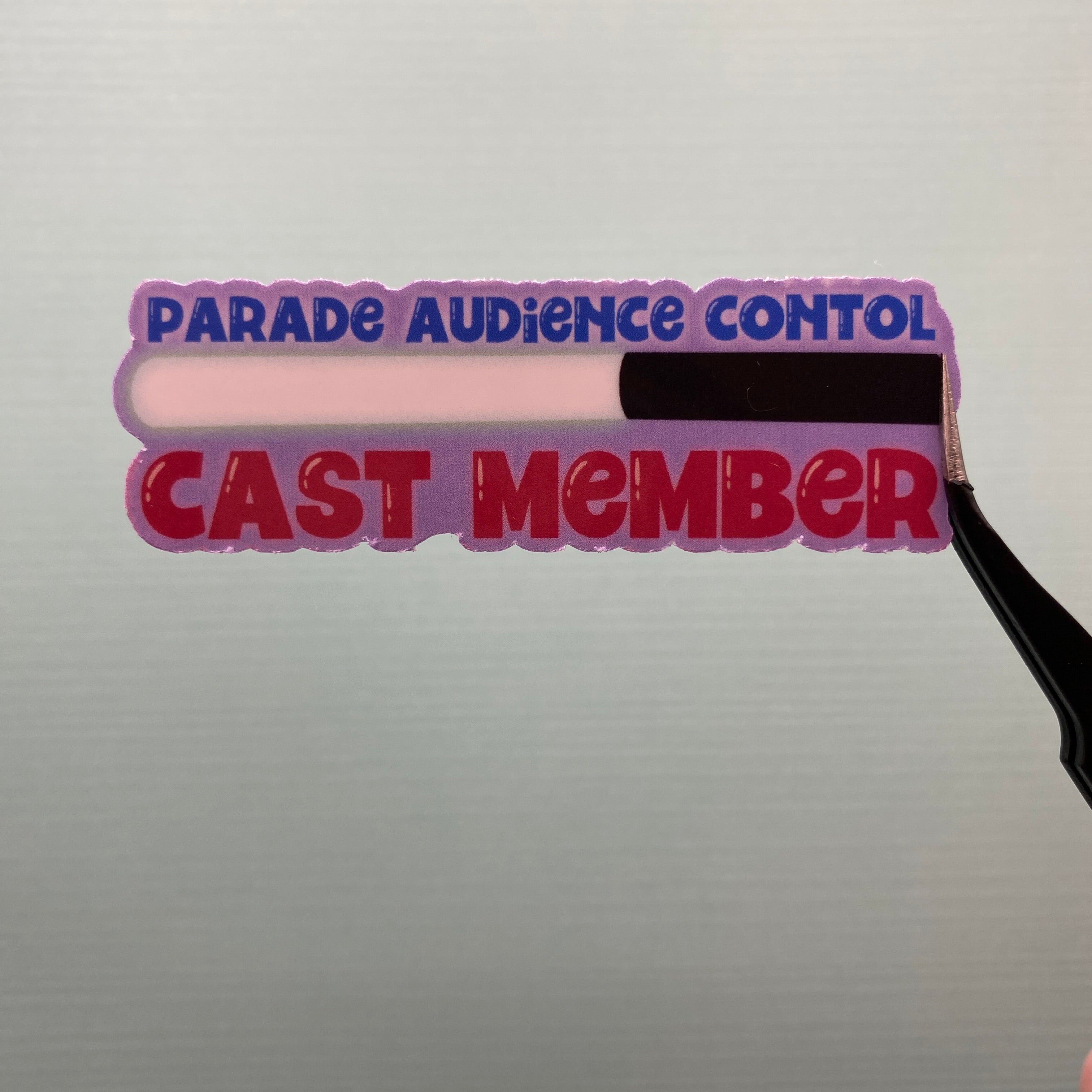 Guest Flow and Parade Audience Control Cast Member Sticker