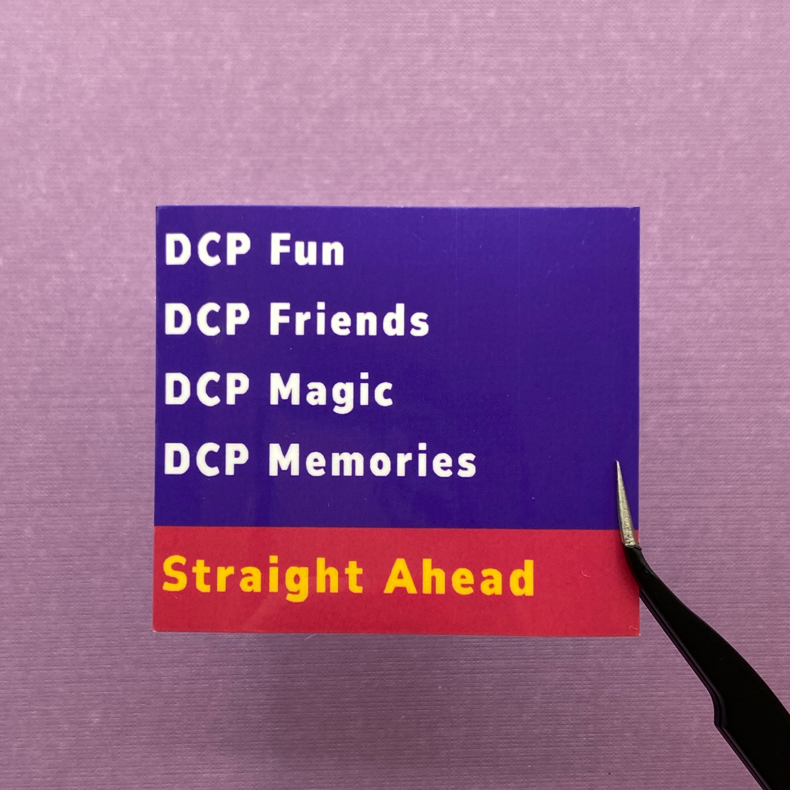 DCP Road Sign Sticker
