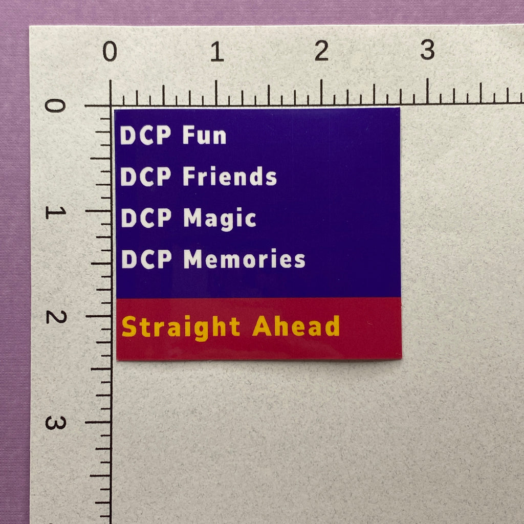 DCP Road Sign Sticker