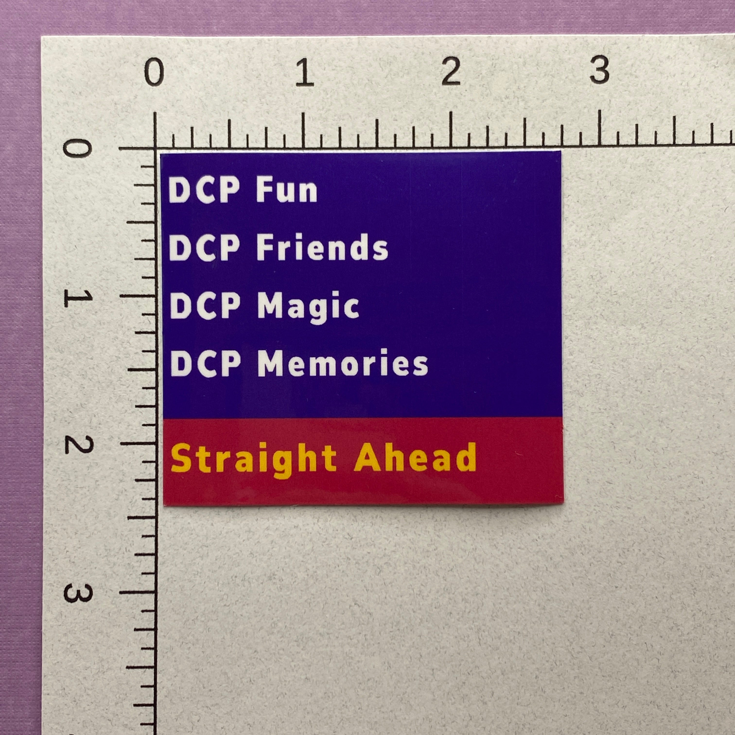 DCP Road Sign Sticker