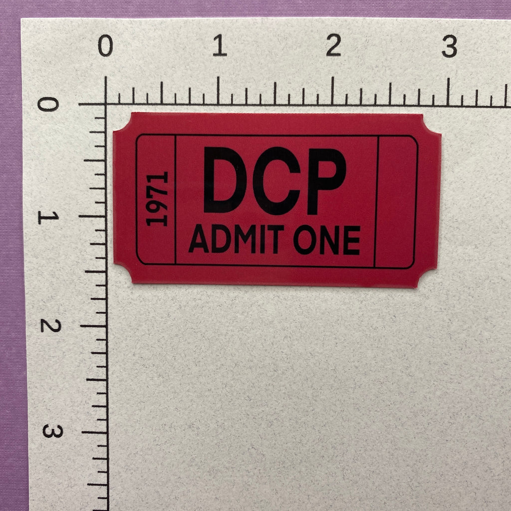 DCP Ticket Sticker