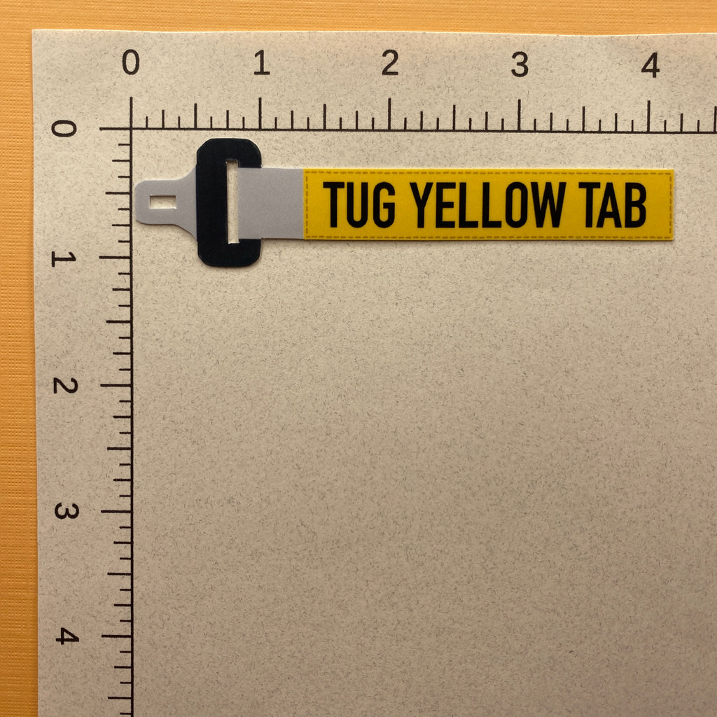 Pull Yellow Strap Sticker