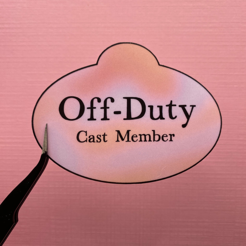 Off-Duty Cast Member Stickers