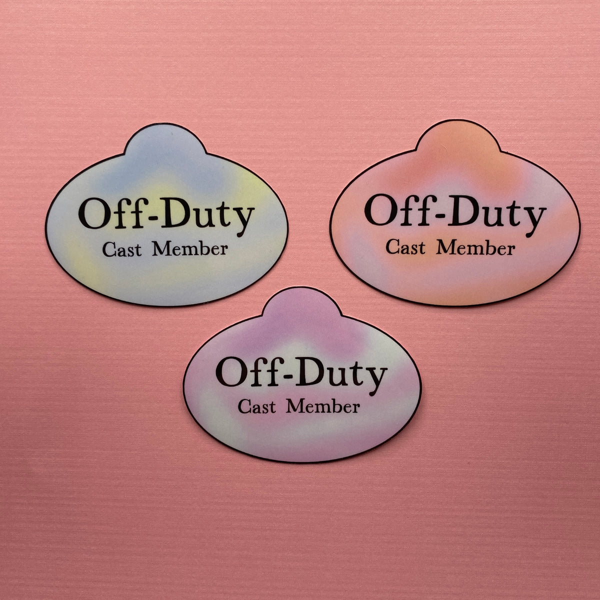 Off-Duty Cast Member Stickers