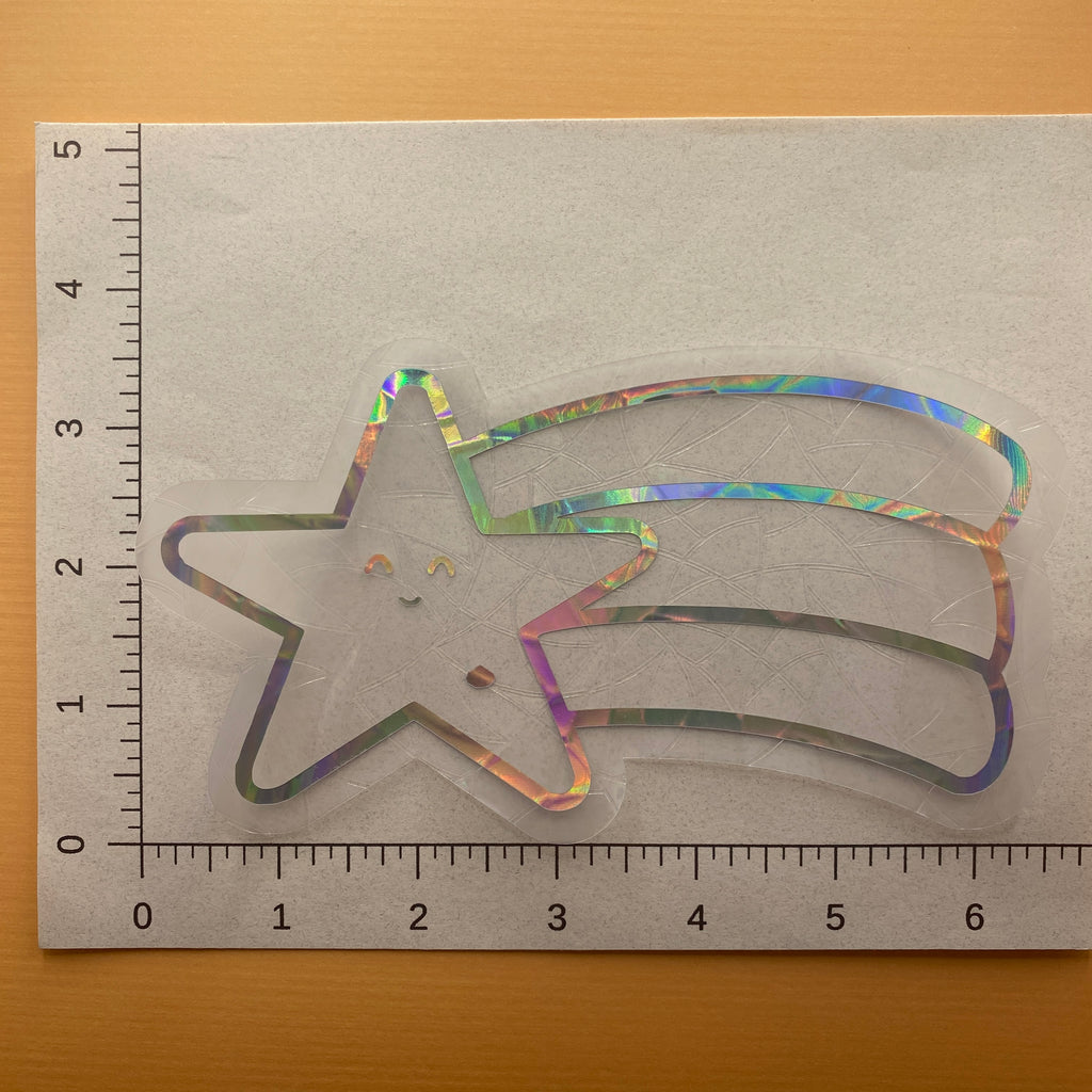 Shooting Star CM Rainbow Window Cling