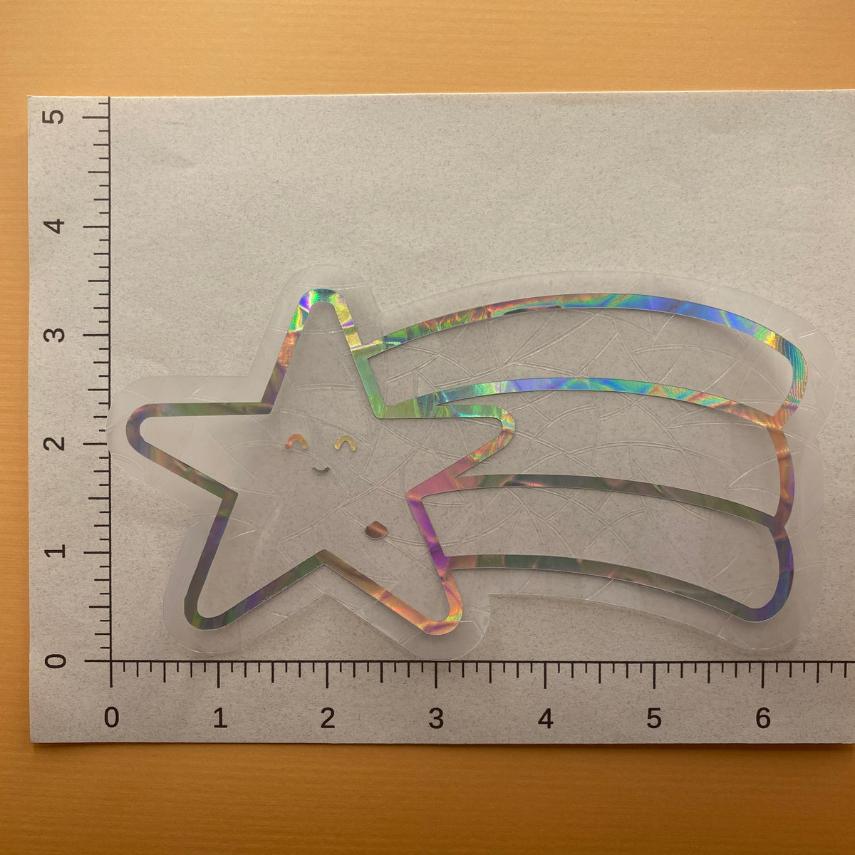 Shooting Star CM Rainbow Window Cling