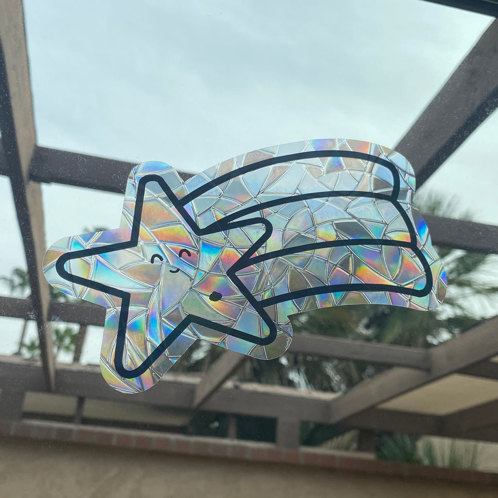 Shooting Star CM Rainbow Window Cling