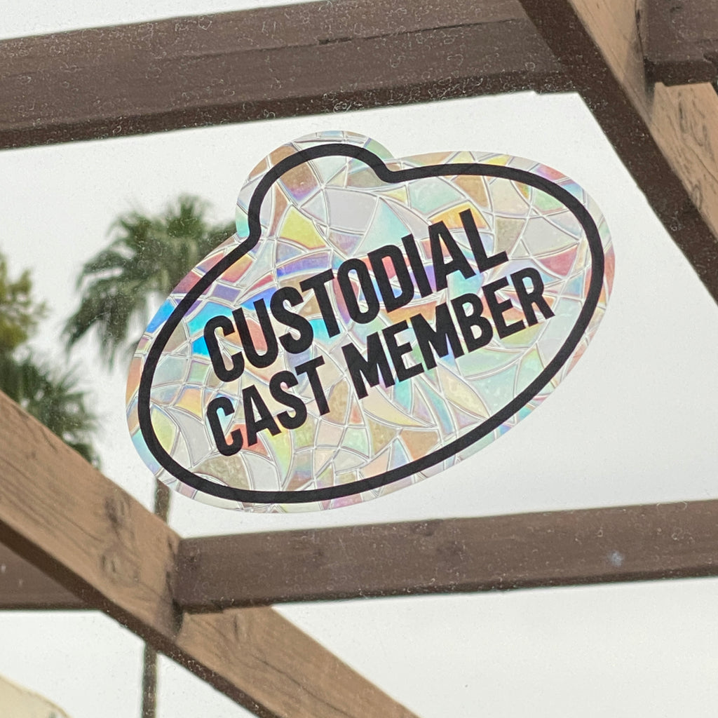 Cast Member Customizable Role Rainbow Window Cling